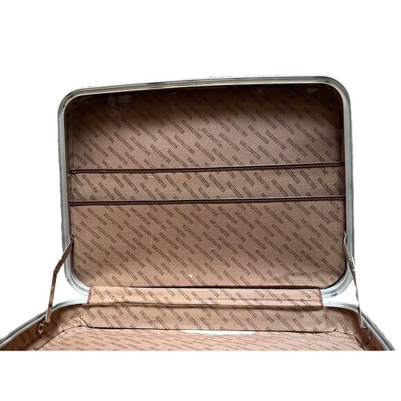 WALLSTREETER Earhart Briefcase Vintage Hard Case Faux Leather Brown Made in USA - Picture 12 of 12